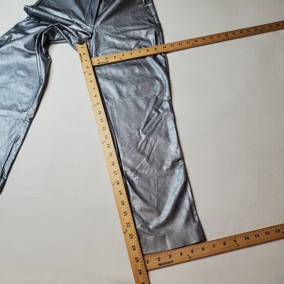 Commando Women's Size XS NWT Faux Leather 7/8 Trouser Platinum SLG67 - Picture 3 of 9